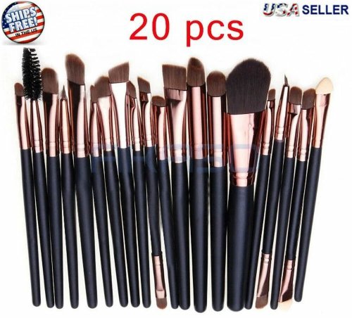 Flawless Finish 20-Piece Brush Set for Professional Makeup Application