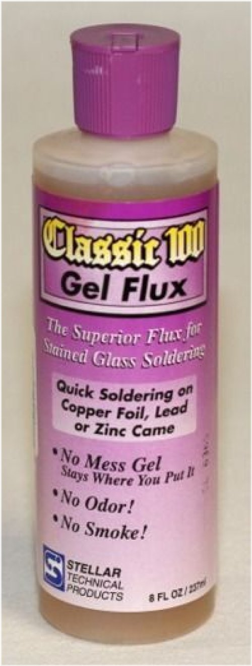 Stained Glass Gel Flux - Odorless and Smokeless - 8 oz Bottle