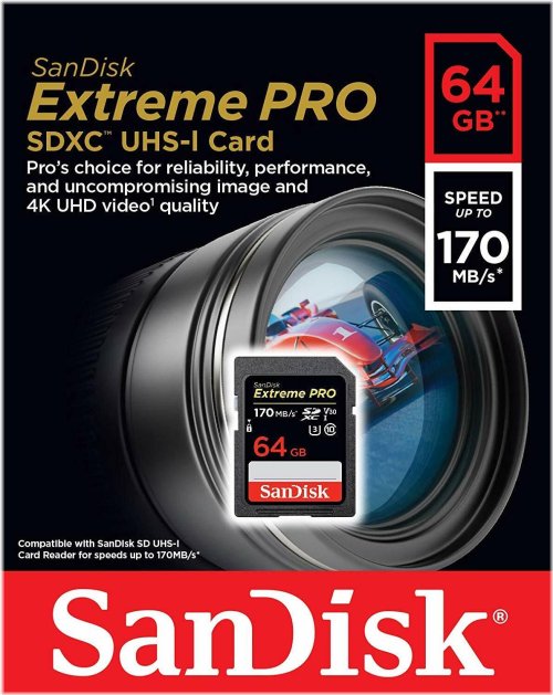 Extreme Pro 64GB Memory Card by SanDisk