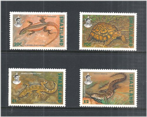 Swazi Reptile Delights Stamp Set