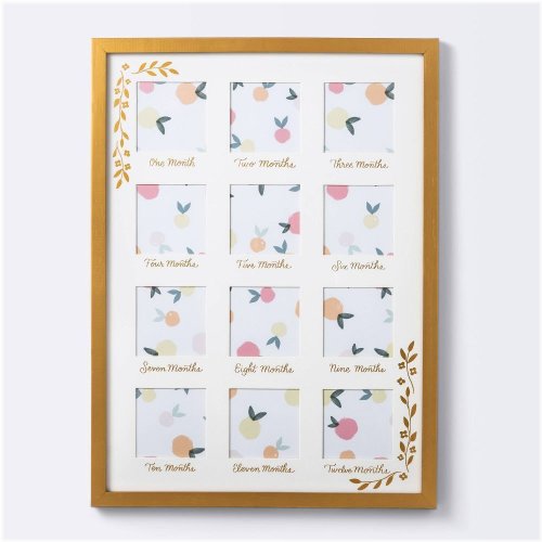 Golden Blossom Photo Frame