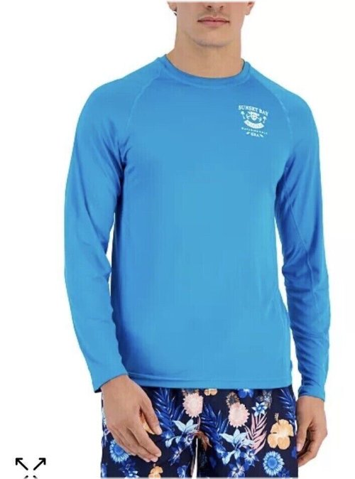 Calypso Blue Long Sleeve Rash Guard