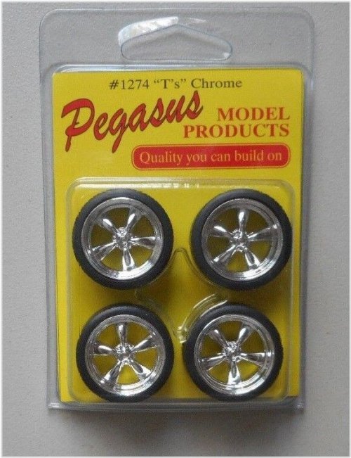 Chrome Pegasus Wheels 1:24/1:25 Model Kit