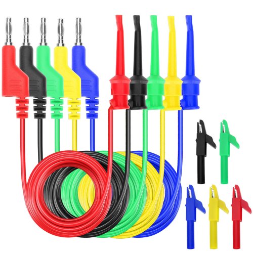 Electrical Test Pro Kit: 21-in-1 Multimeter Leads with Alligator Clips