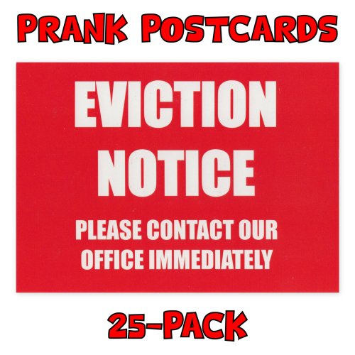 Prankster's Pack: Eviction Notice Postcards (25-Pack)