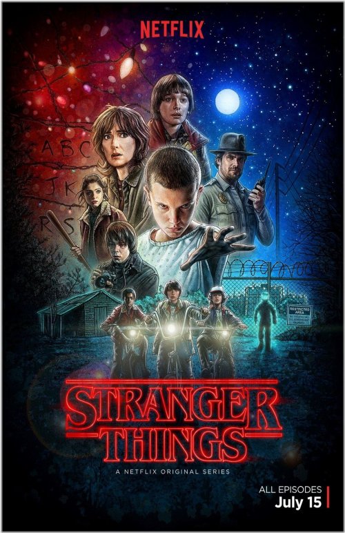 Retro TV Art Print - Stranger Things (11x17)