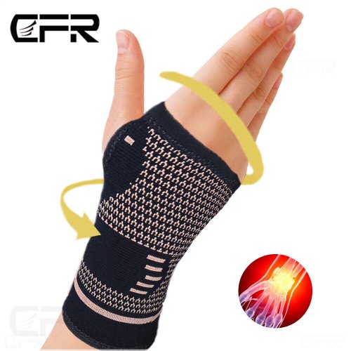 Copper Compression Wrist Support Sleeve for Arthritis and Carpal Tunnel Relief