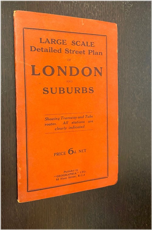 London Suburbs Street Plan from 1937