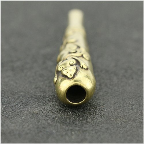 Antique Brass Animal Pattern Cigarette Holder