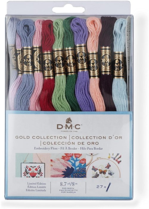 Golden Silk Embroidery Threads Collection