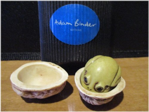 Enchanted Amphibian Walnut Sculpture by Adam Binder