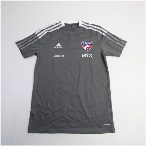 Gray and White FC Dallas Aeroready Shirt for Men by adidas