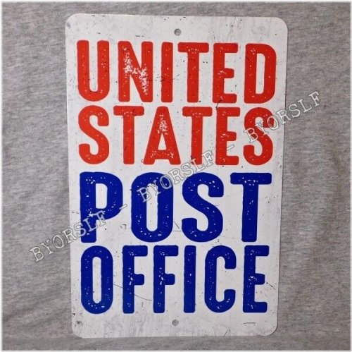 Vintage Postal Sign United States