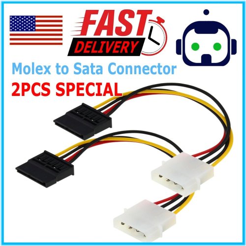 Molex to SATA Power Adapter Cable