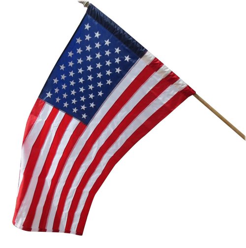 Heritage Banner - 3x5 Foot American Flag with Sleeve and Hem