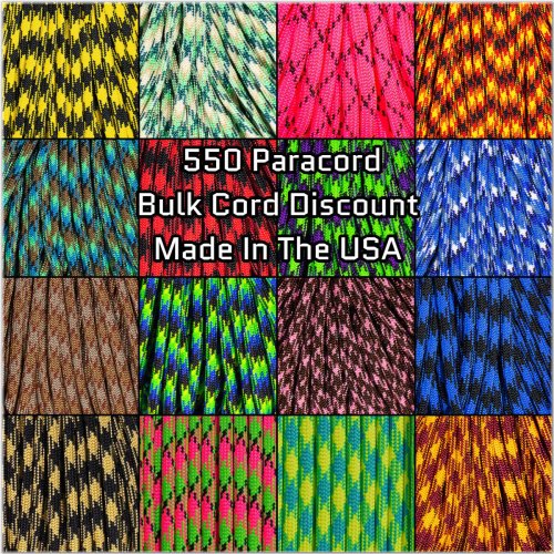 Coastal Rainbow Cord - 100 Feet of USA-Made Multicolor Paracord