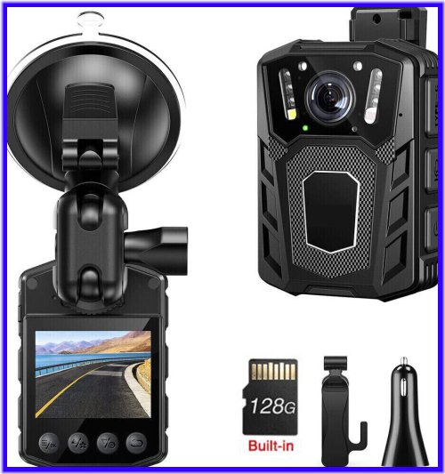 LawGuard 1080P Body Camera with Night Vision and Dash Cam