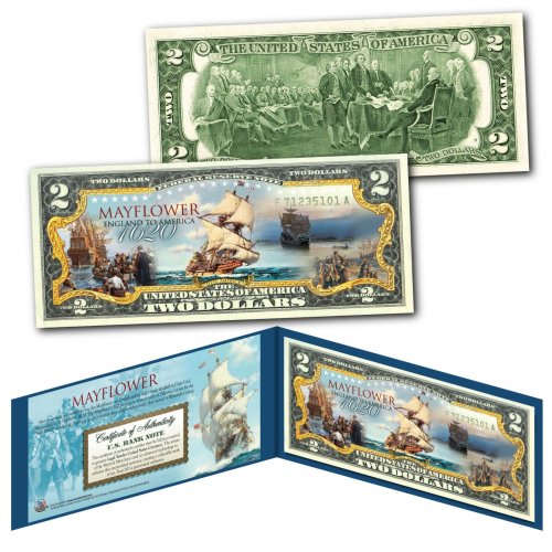 Pilgrims' Voyage $2 US Bill