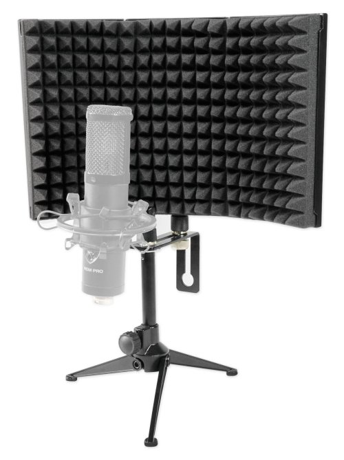 QuietZone Studio Microphone Shield with Sound Absorption Foam