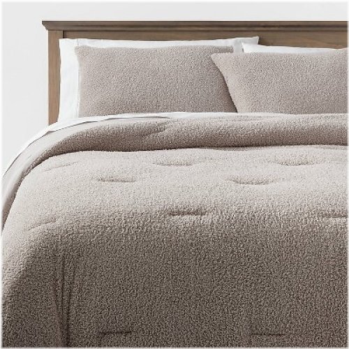 Cozy Chenille Gray King Comforter Set