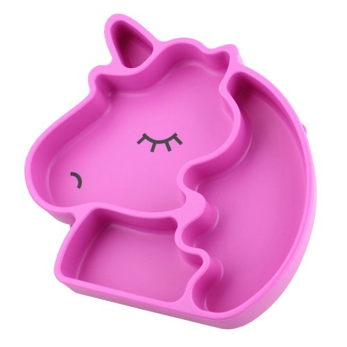 Rainbow Meadows Silicone Baby Plate