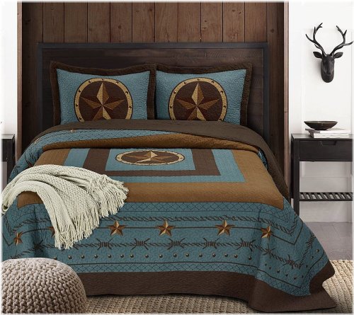 Rustic Star Cabin Quilt Set