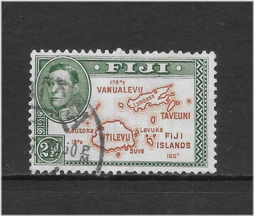 180 Degree Fiji Stamp