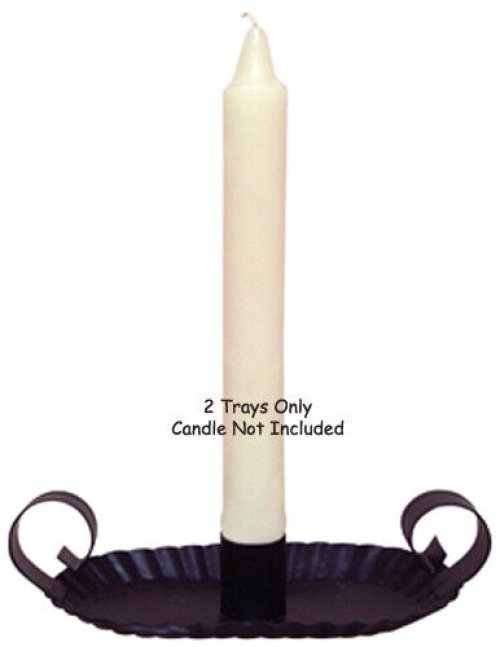Fluted Edge Candle Holders with Finger Grips