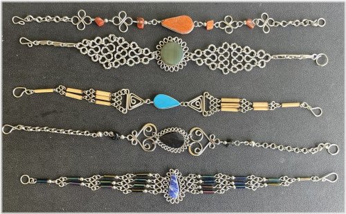 Andean Stone Bamboo Bracelet Set