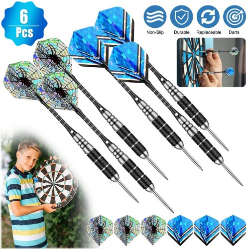 Precision Pro Darts Set - 22g Steel Tip with Aluminum Flights