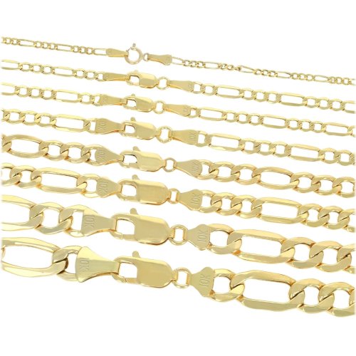 Figaro Gold Bracelet Collection