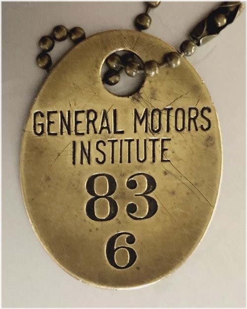 GM Institute Brass Tag