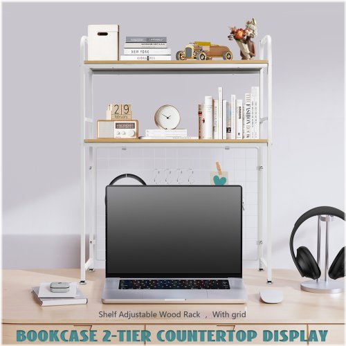 Bookshelf Organizer with Hooks