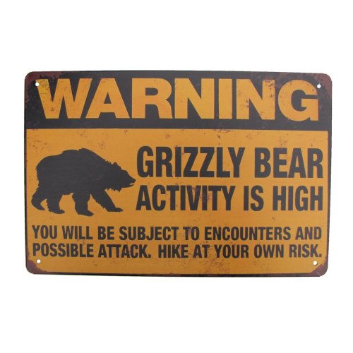 Wildlife Alert Metal Wall Plaque