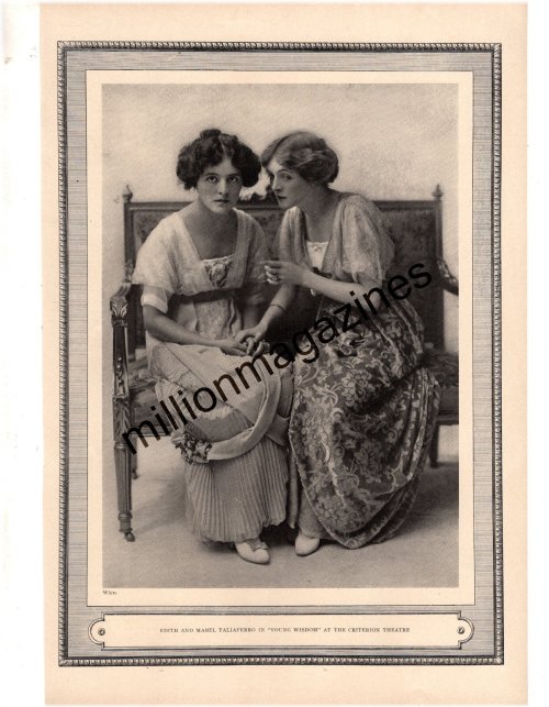 Vintage Theater Gem: Edith & Mabel Taliaferro in Young Wisdom (1914)