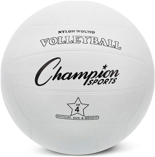 White Rubber Volleyball by Champion Sports