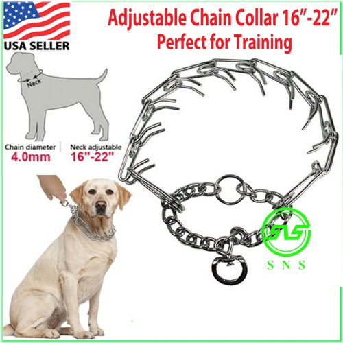 Adjustable Steel Pinch Collar for Dogs