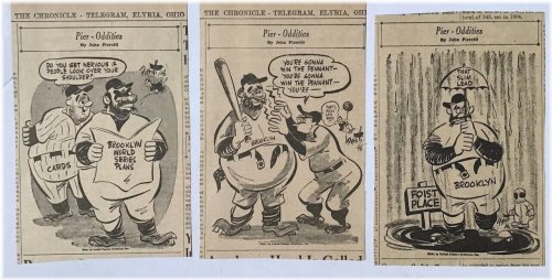 Pier-Oddities Vintage Dodgers Comic Panels