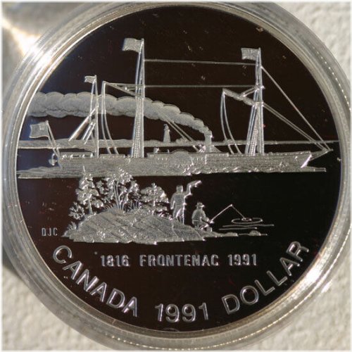 Frontenac Silver Proof Dollar Coin