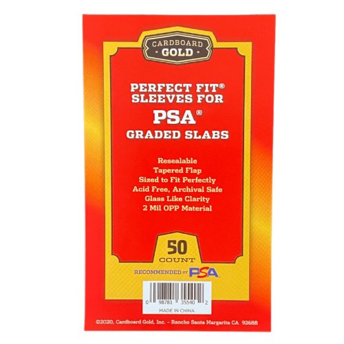 PSA Graded Slab Sleeves by Perfect Fit - Available in Various Quantities Including a Case