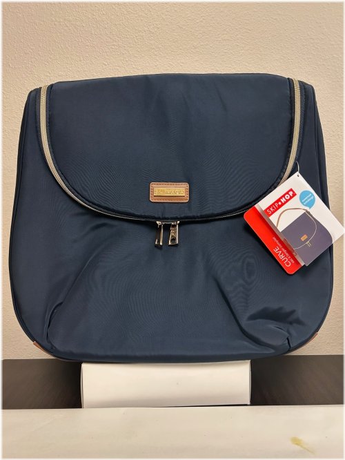 Navy Curve Satchel