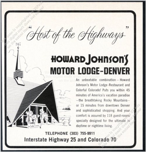 Retro Motor Lodge Denver Print Ad