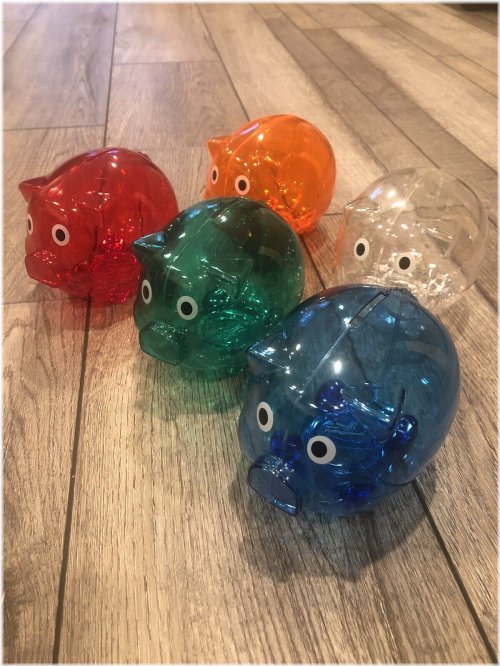 Clear Coin Keeper Piggy Bank