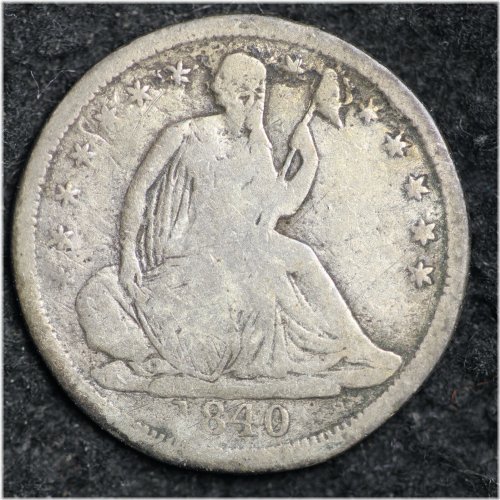1840 Seated Liberty Silver Half Dime