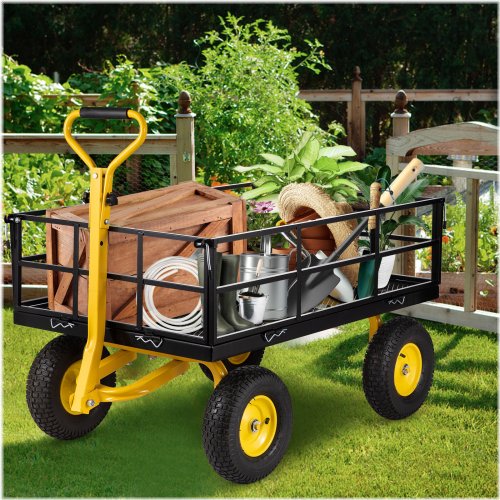 Steel Yard Dump Wagon Cart