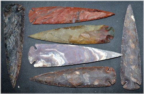 Ohio Flint Spearhead Arrowhead - 7" Collection Piece