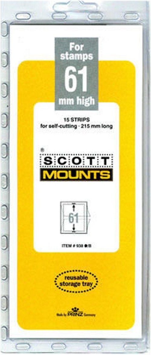 ScottMount Black Strip Pack (15 count) - 61/215 mm Size