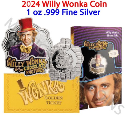 Golden Ticket Silver Coin - Limited Edition 2024 Samoa PAMP