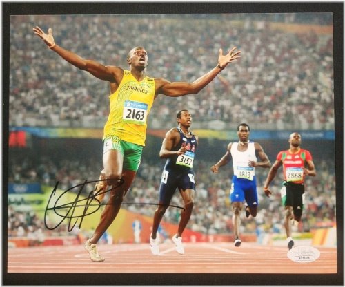 Olympic Legend Usain Bolt Signed 8x10 Memorabilia with JSA Certification
