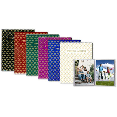 FlexiMemories Photo Album for 5"x7" Prints - Holds 24 Photos in Assorted Colors